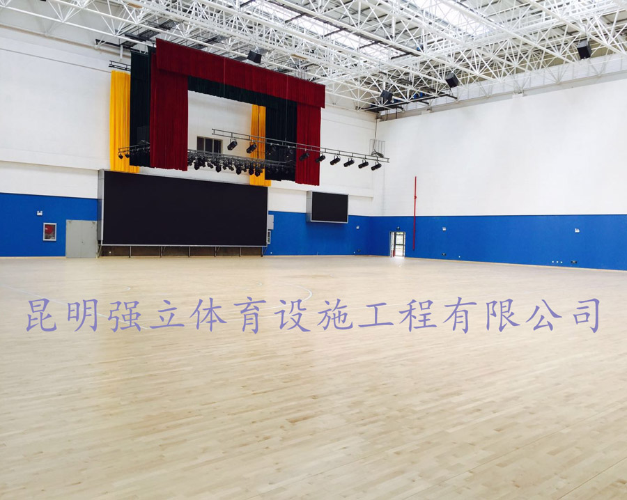 昆明市三十四中體育館木地板工程